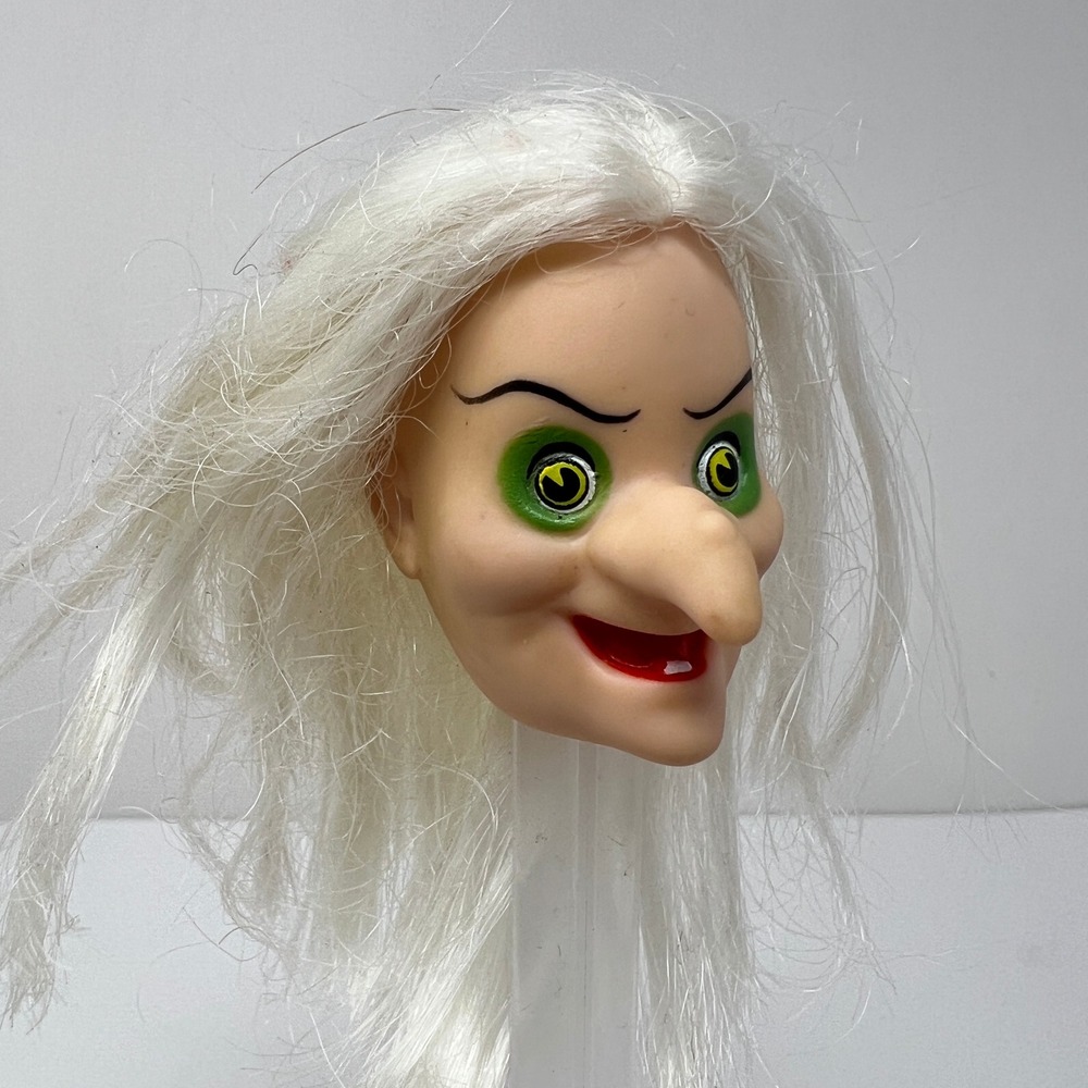 Vintage Bikin Disney Snow White Old Hag Witch Doll Head 1980s Replacement Part